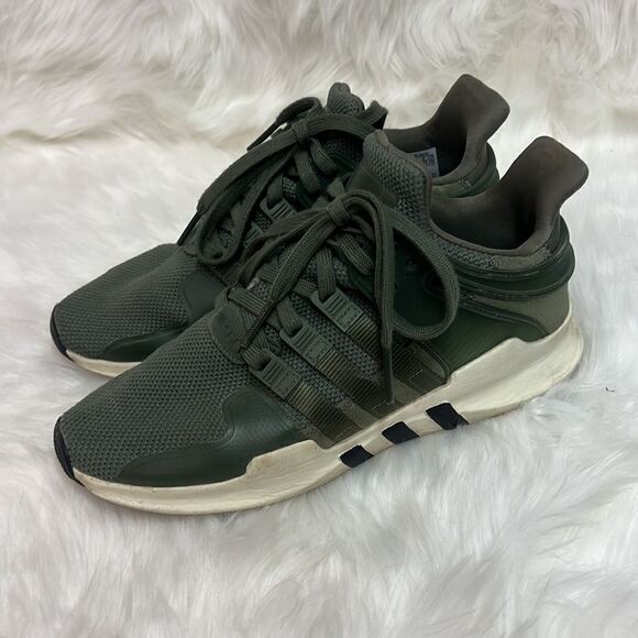EQT Support ADV Olive Green Tennis Shoes Size 8 BIN 14 - Picture 2 of 10